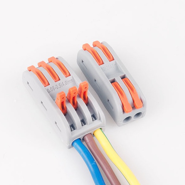 Orange Handles Push Wire Quick Splice Connector Nylon