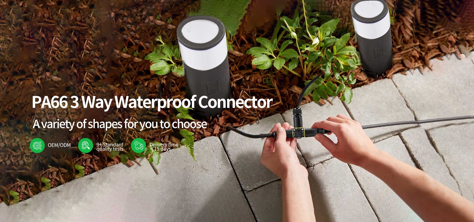 t shape waterproof connector